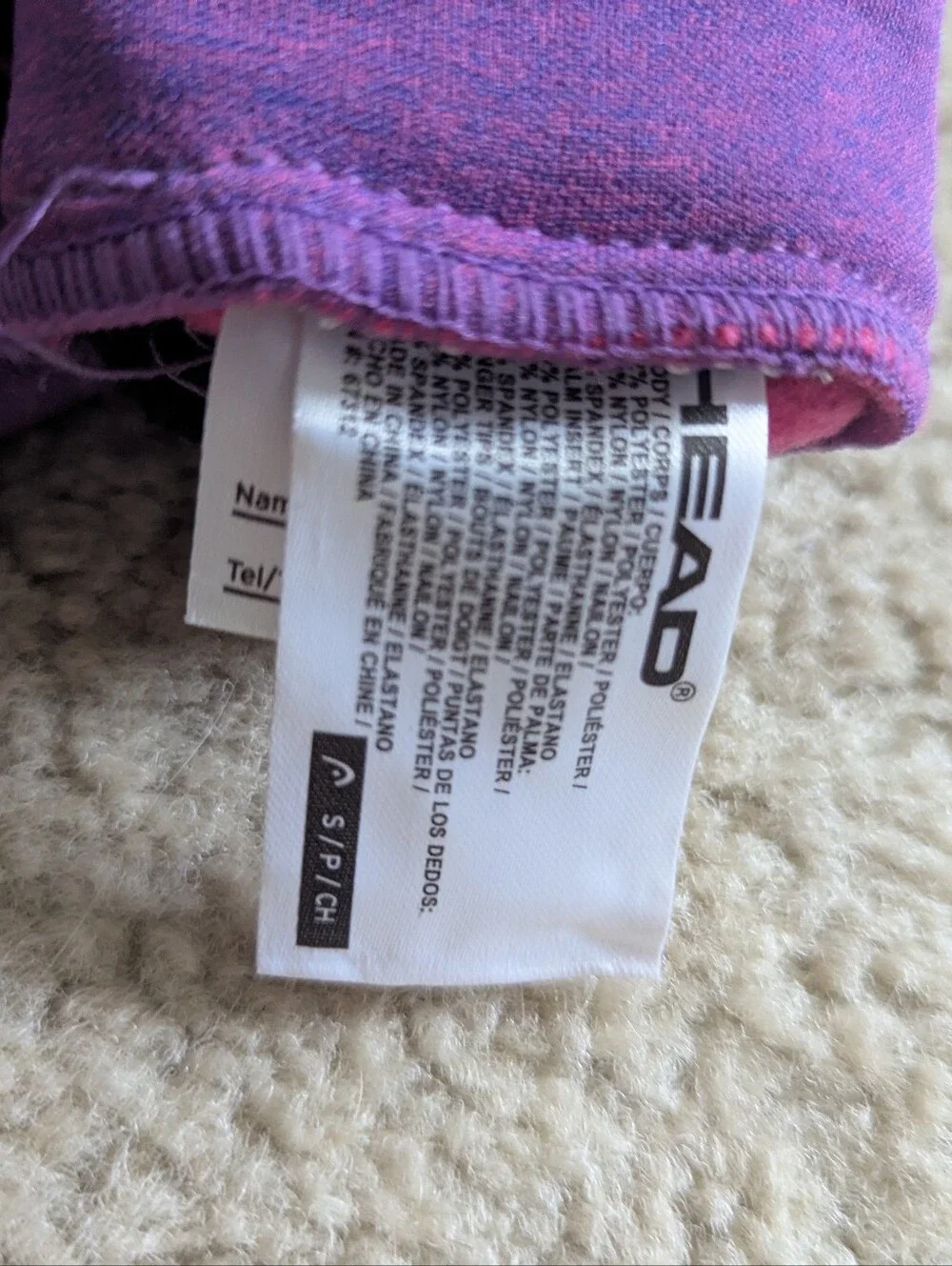 HEAD Kids’ Touchscreen Purple Gloves Size Small